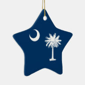 サウスカロライナ州旗 セラミックオーナメント (右)