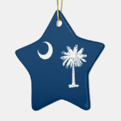 サウスカロライナ州旗 セラミックオーナメント (左)