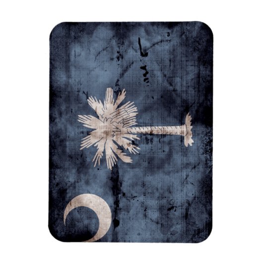 サウスカロライナ州旗; マグネット (縦)