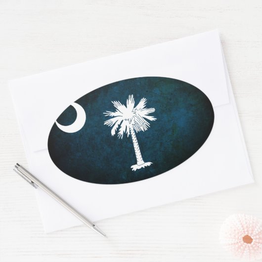 サウスカロライナ州旗; 楕円形シール (封筒)