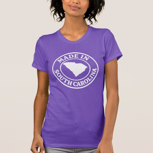 サウスカロライナ州製 女性用Tシャツ 長袖 Tシャツ (正面)