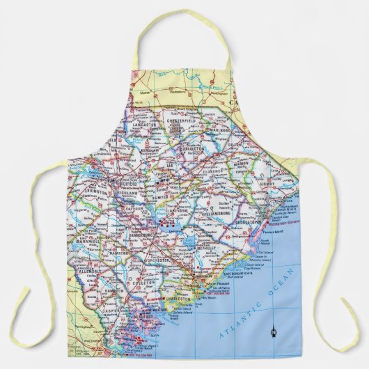 サウスカロライナ州道路地図エプロン エプロン (正面)