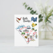 サウスカロライナ州(米国、市専攻の) ポストカード (スタンド正面)