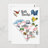 サウスカロライナ州(米国、市専攻の) ポストカード (正面/裏面)