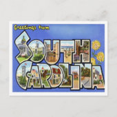 サウスカロライナ州SCからの挨拶 ポストカード (正面)