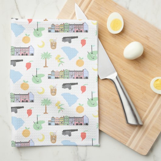 サウスカロライナ料理タオル キッチンタオル (四つ折り)