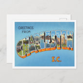 サウスカロライナ旅行チャールストンからの挨拶 ポストカード (正面/裏面)