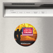 サウスカロライナ消防士支援トランプ冷蔵庫 マグネット (インサイチュ (食洗機))