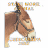 サウスカロライナ準州の労働動物 ロバ シール (正面)