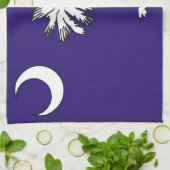 サウスカロライナ米国の州の旗タオル キッチンタオル (折り畳み)