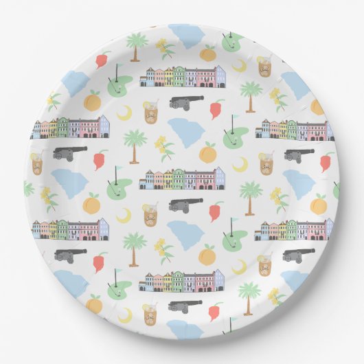 サウスカロライナ紙プレート ペーパープレート (正面)