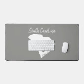 サウスカロライナ芸術的州マップラブホーム デスクマット (キーボード&マウス)