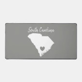 サウスカロライナ芸術的州マップラブホーム デスクマット (正面)