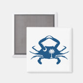 サウスカロライナ蟹 マグネット (正面/裏面)