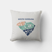 サウスカロライナ語ニックネームワードアート クッション (正面)