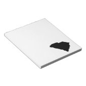 サウスカロライナ語（黒） ノートパッド (アングル)