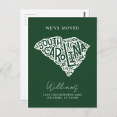 サウスカロライナ |アドレスの変更 ポストカード (正面/裏面)