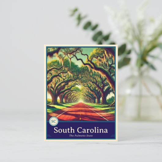 サウスカロライナ | アニメスタイルセルシェードハガキ ポストカード (スタンド正面)