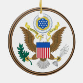 サウスカロライナ*クリスマスのオーナメント セラミックオーナメント (裏面)