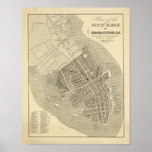 サウスカロライナ，チャールストン ポスター (正面)