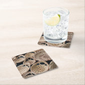 サウスカロライナ、チャールストン、マーケットホール スクエアペーパーコースター (インサイチュ)