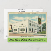 サウスカロライナ、ホテルパームズセントジョージ ポストカード (正面/裏面)