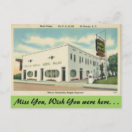 サウスカロライナ、ホテルパームズセントジョージ ポストカード