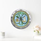 サウスカロライナ ラージ壁時計 (ホーム)