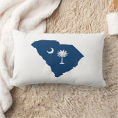 サウスカロライナ（青と白） ランバークッション (ブランケット)