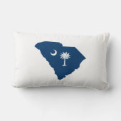 サウスカロライナ（青と白） ランバークッション (裏面)