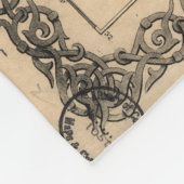 サウスカロライナ(1865年)のヴィンテージの地図 フリースブランケット (角)