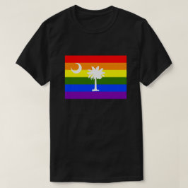 サウスカロライナLGBTレインボープライド旗 Tシャツ