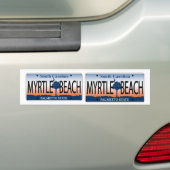 サウスカロライナMyrtle Beachの日の出のナンバープレート バンパーステッカー (車上)