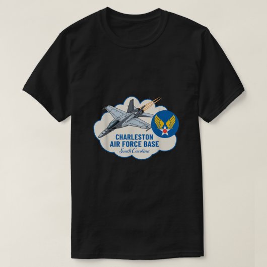 サウスカロライナScのチャールストンAFB空軍基地 Tシャツ (デザイン正面)