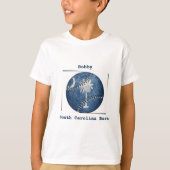 サウスカロライナSC生まれスポーツ野球少年 Tシャツ (正面)
