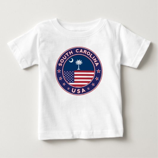 サウスカロライナTシャツ、リーギング ベビーTシャツ (正面)