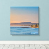 サウスカールスバッドビーチ キャンバスプリント (インサイチュ (ウッドフロア))