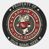 サウスゲート高校ラムゼイ不動産のシール6 ラウンドシール (正面)