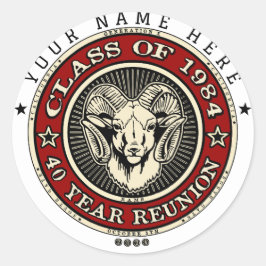 サウスゲート高校ラムラウンドステッカー6または20 ラウンドシール