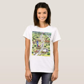 サウスコングレスアベニューATXマンガマップ Tシャツ (正面フル)
