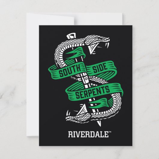 サウスサイドサーペントの図 ノートカード (正面)