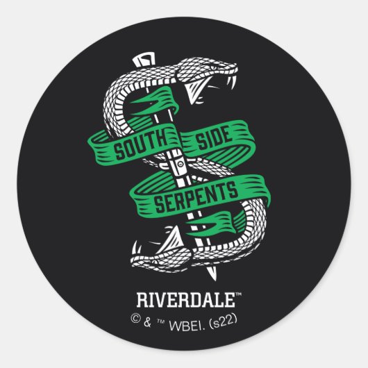 サウスサイドサーペントの図 ラウンドシール (正面)
