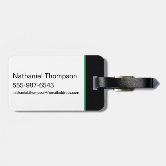 サウスサイドサーペントの図 ラゲッジタグ (裏面横)