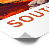 サウスシスターオレゴン旅行プリント ポスター (角)