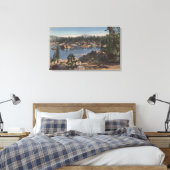 サウスショアビューオブ大きい石ベイ キャンバスプリント (インサイチュ (寝室))