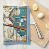 サウスシーとポーツマス キッチンタオル (四つ折り)