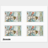 サウスシーとポーツマス 長方形シール (シート)