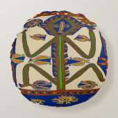 サウスシーズサモア ラウンドクッション (正面)