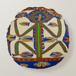 サウスシーズサモア ラウンドクッション