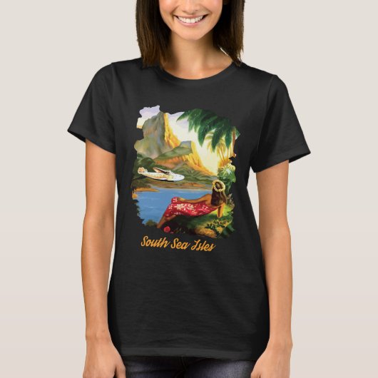 サウスシー諸島トロピカルアイランド旅行 Tシャツ (正面)